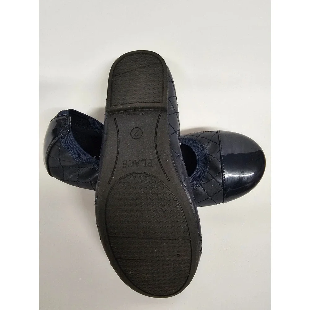 Children's Place Navy Blue ballet flats size 2 in excellent condition